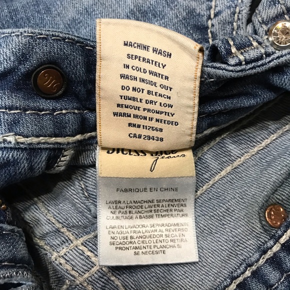 MISS ME blue distressed capri jeans - Picture 7 of 8